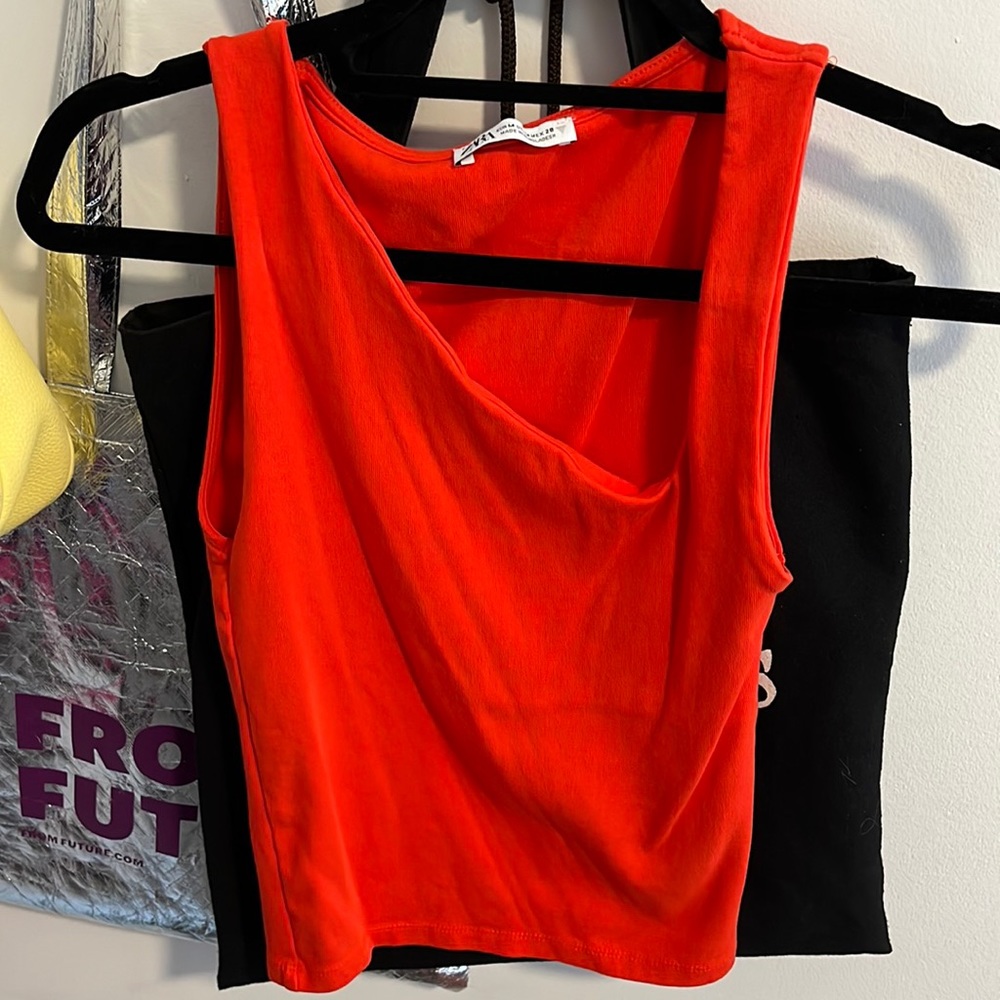 Zara Red/Orange Tank Top